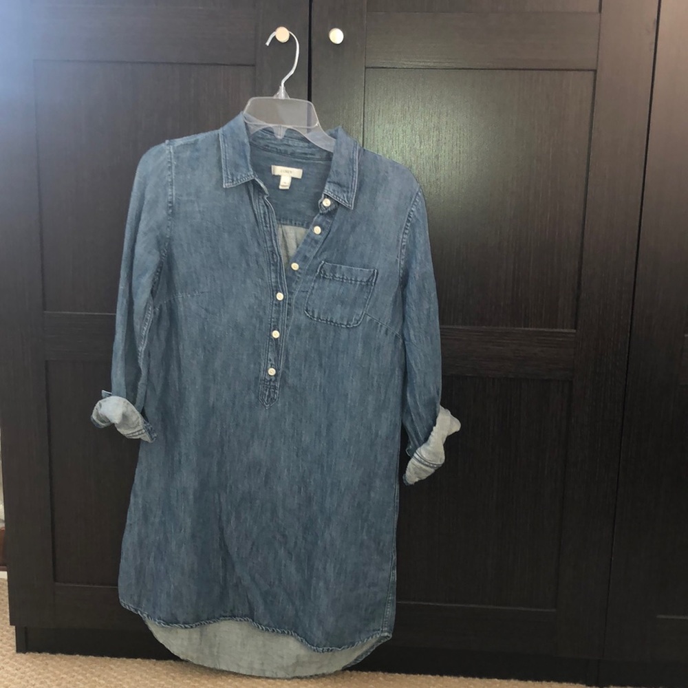 JCREW Collar Jean Dress